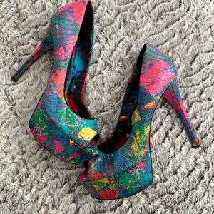BRIAN ATWOOD Neon Multicolor Heels